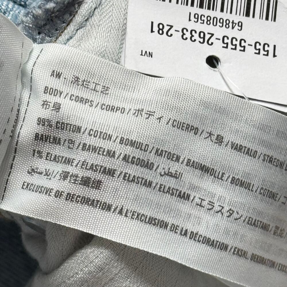 Abercrombie & Fitch Curve Love The Dad High Rise Blue Jeans Women's 26/ 2 Reg - Picture 11 of 12